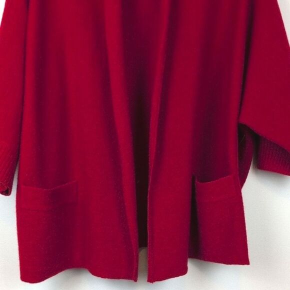 Chico's 100% Wool Short Shawl Collar Open Cardigan Sweater Jacket Size 2 (L) NWT - Picture 7 of 10